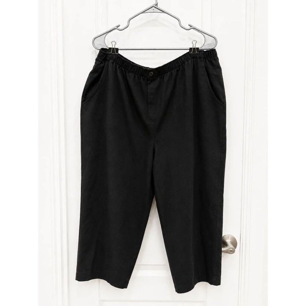 Kim Rogers Essentials Women’s Black Pull-On Pants Size 18W